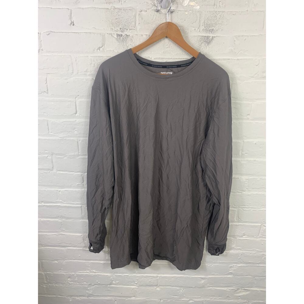 Duluth Trading Co. Men's Crewneck Long Tail T-Shirt Long Sleeve Gray Size XXL
